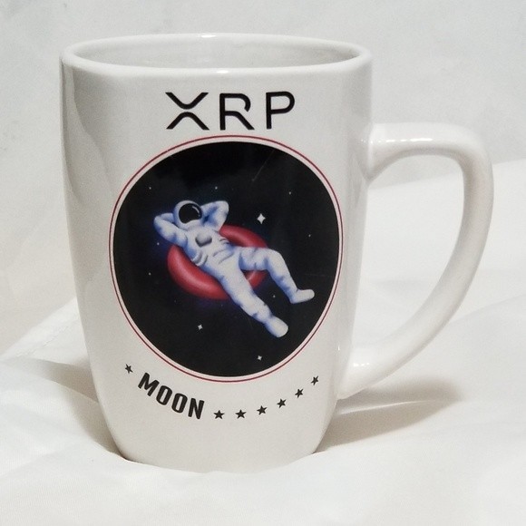 XRP Chilling To The Moon Coffee Mug 12 oz - Picture 4 of 6